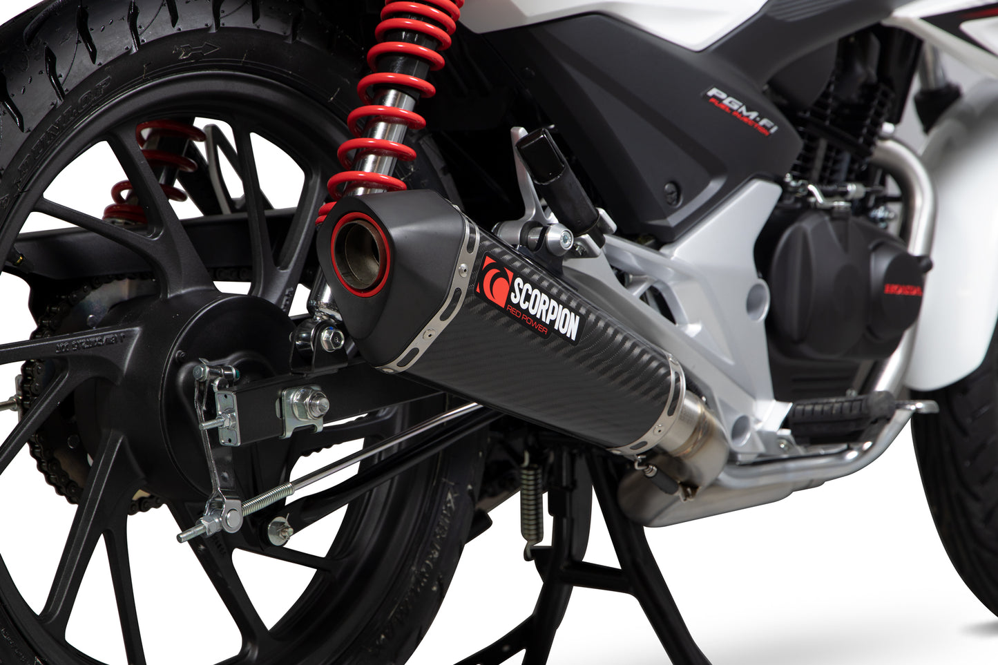 SCORPION SERKET TAPER FULL SYSTEM HONDA CB 125 F 17'-20' CARBON