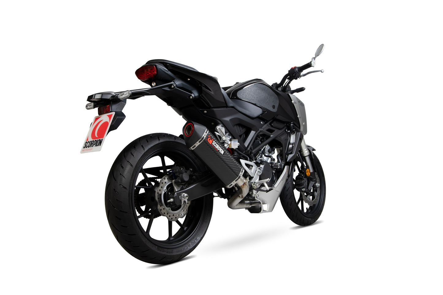 SCORPION SERKET TAPER FULL SYSTEM HONDA CB 125 R 18'-20' CARBON