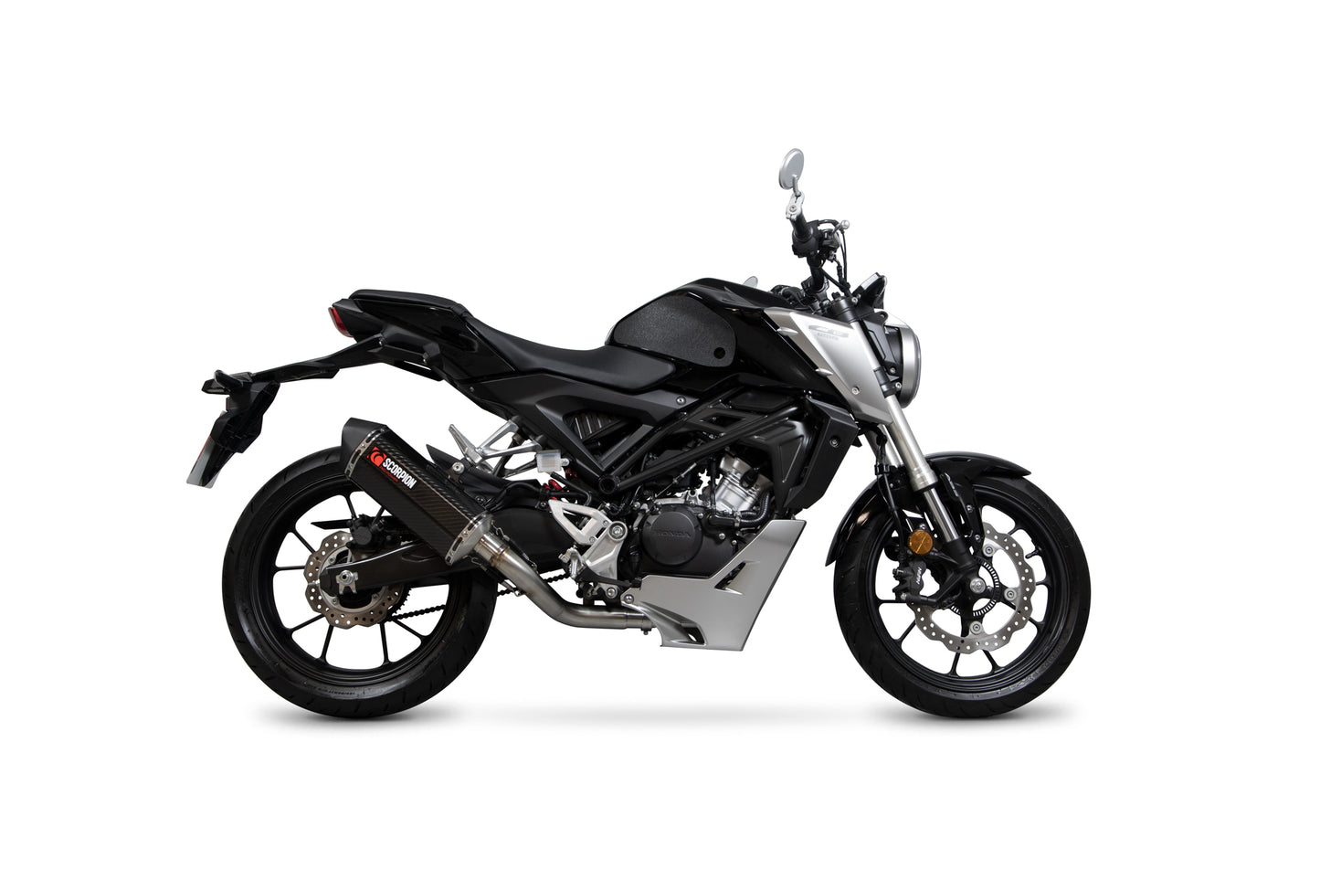 SCORPION SERKET TAPER FULL SYSTEM HONDA CB 125 R 18'-20' CARBON
