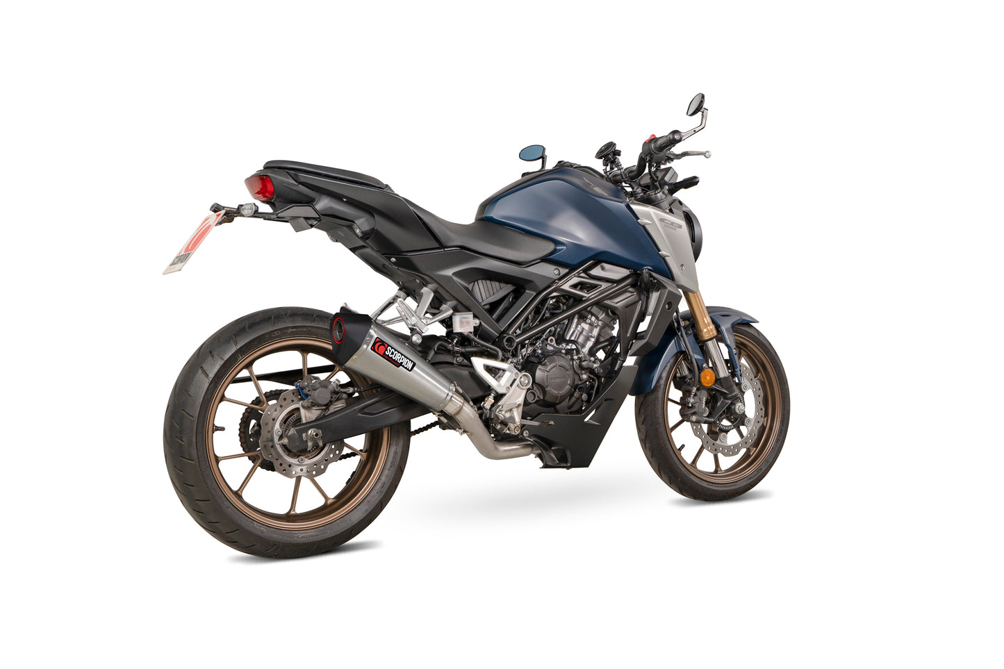 SCORPION SERKET TAPER FULL SYSTEM HONDA CB 125 R 21'-24' ACERO INOX.