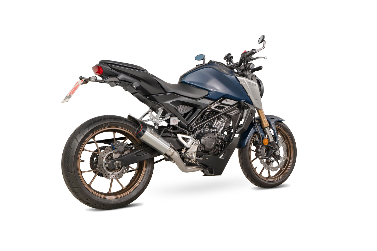 SCORPION RED POWER FULL SYSTEM HONDA CB 125 R 21'-24' ACERO INOX