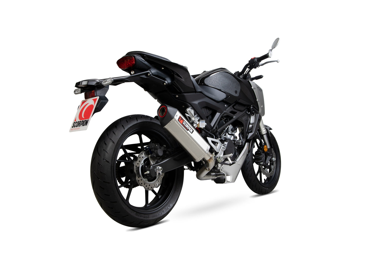SCORPION SERKET TAPER FULL SYSTEM HONDA CB 125 R 18'-20' ACERO INOX.