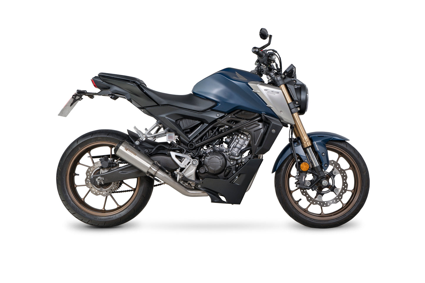 SCORPION RED POWER FULL SYSTEM HONDA CB 125 R 21'-24' ACERO INOX