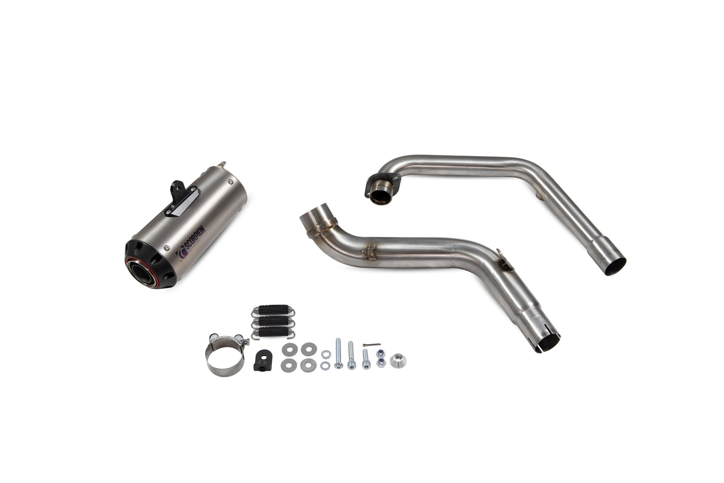SCORPION RED POWER FULL SYSTEM HONDA CB 125 R 18'-20' TITANIUM