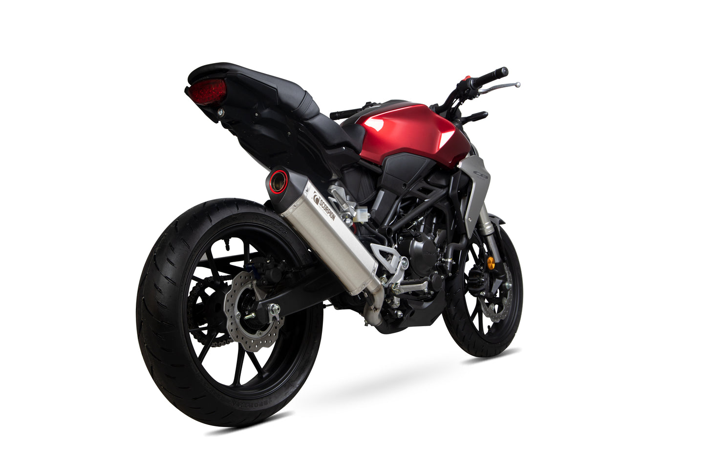 SCORPION SERKET PARALLEL SLIP-ON HONDA CB 300 R 2017'-22' ACERO INOX.