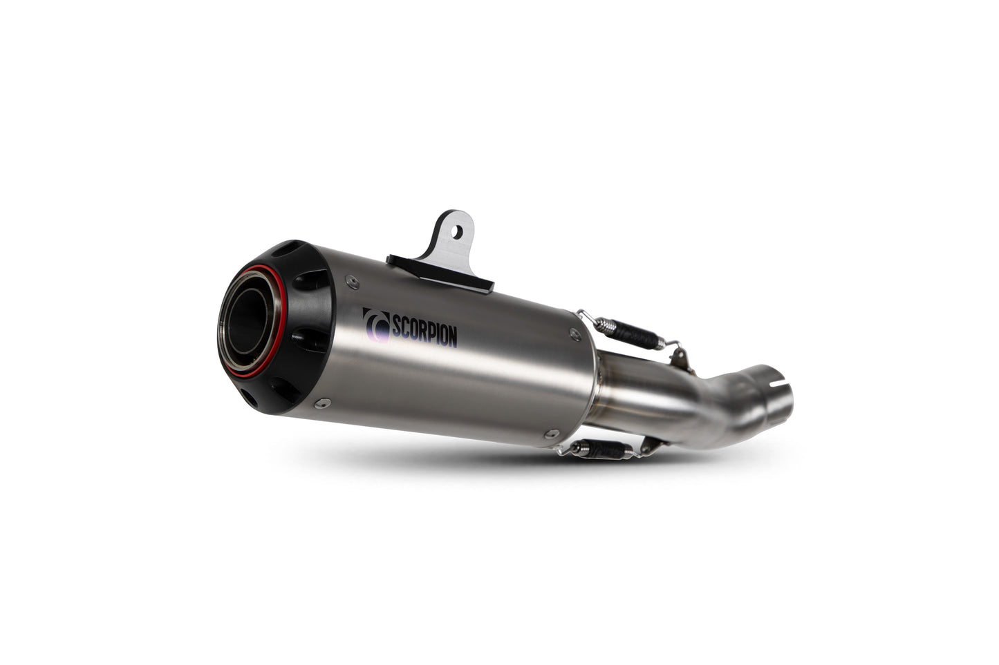 SCORPION RED POWER SLIP-ON HONDA CB 500 F 2019'-25' TITANIUM