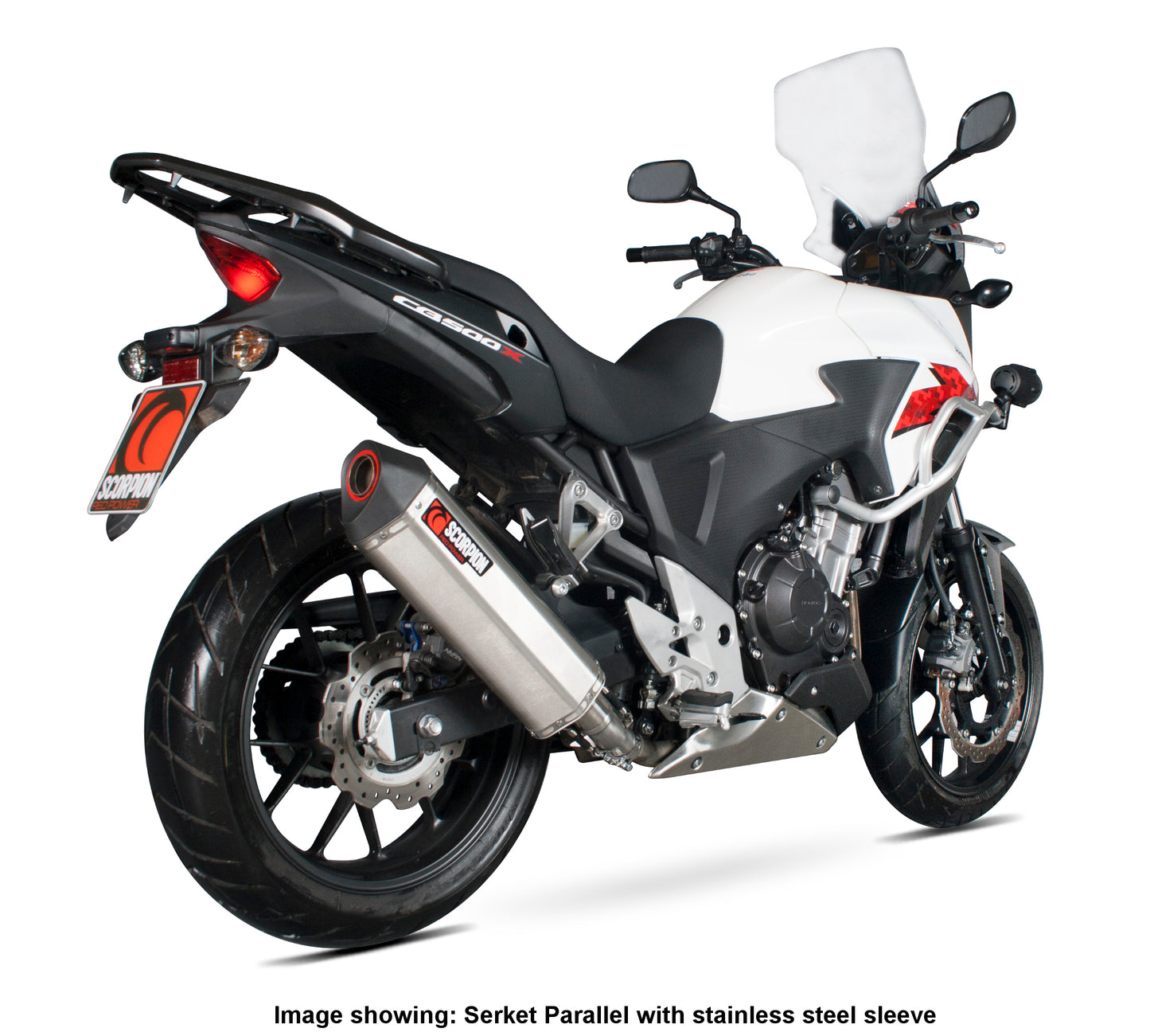 SCORPION SERKET PARALLEL SLIP-ON HONDA CB 500 F/X 2013'-15' CARBON