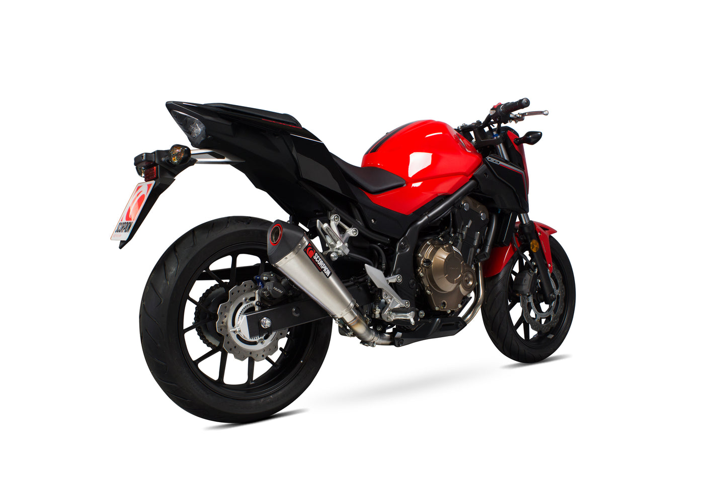 SCORPION SERKET TAPER SLIP-ON HONDA CB 500 F/X 2016'-18' ACERO INOX.