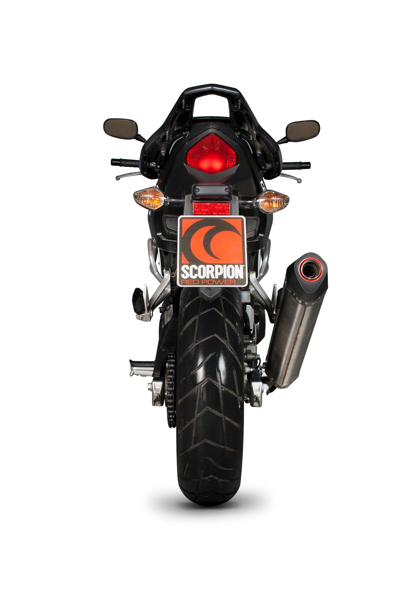 SCORPION SERKET PARALLEL SLIP-ON HONDA CB 500 F/X 2013'-15' ACERO INOX.