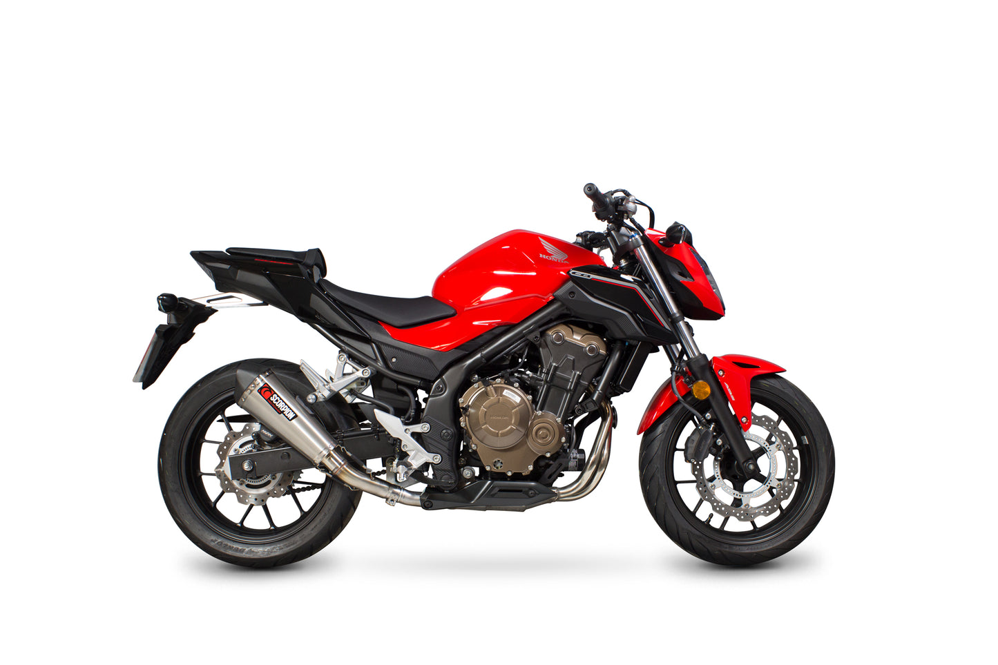 SCORPION SERKET TAPER SLIP-ON HONDA CB 500 F/X 2016'-18' ACERO INOX.