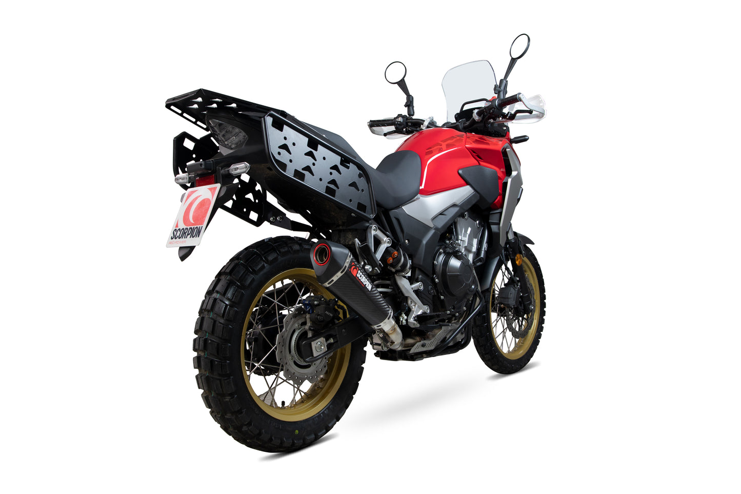 SCORPION SERKET TAPER SLIP-ON HONDA CB 500 X 2019'-25 CARBON FIBRE