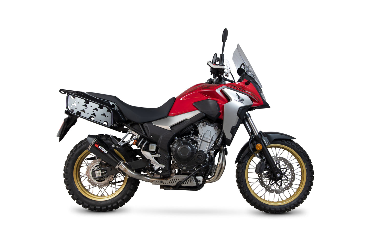SCORPION SERKET TAPER SLIP-ON HONDA CB 500 X 2019'-25 CARBON FIBRE