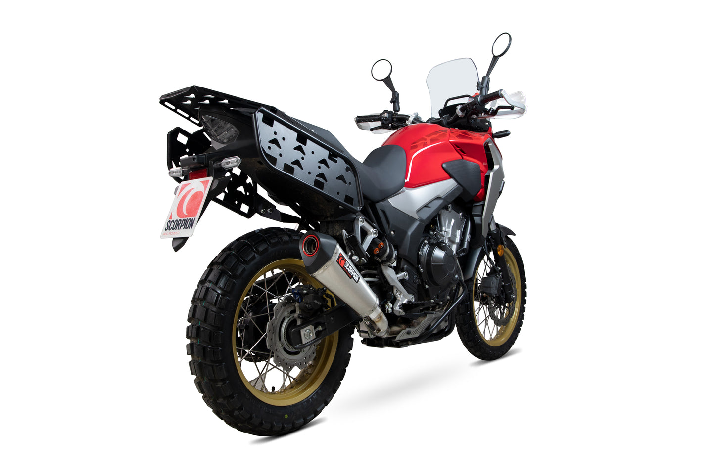 SCORPION SERKET TAPER SLIP-ON HONDA CB 500 X 2019'-25 ACERO INOX.