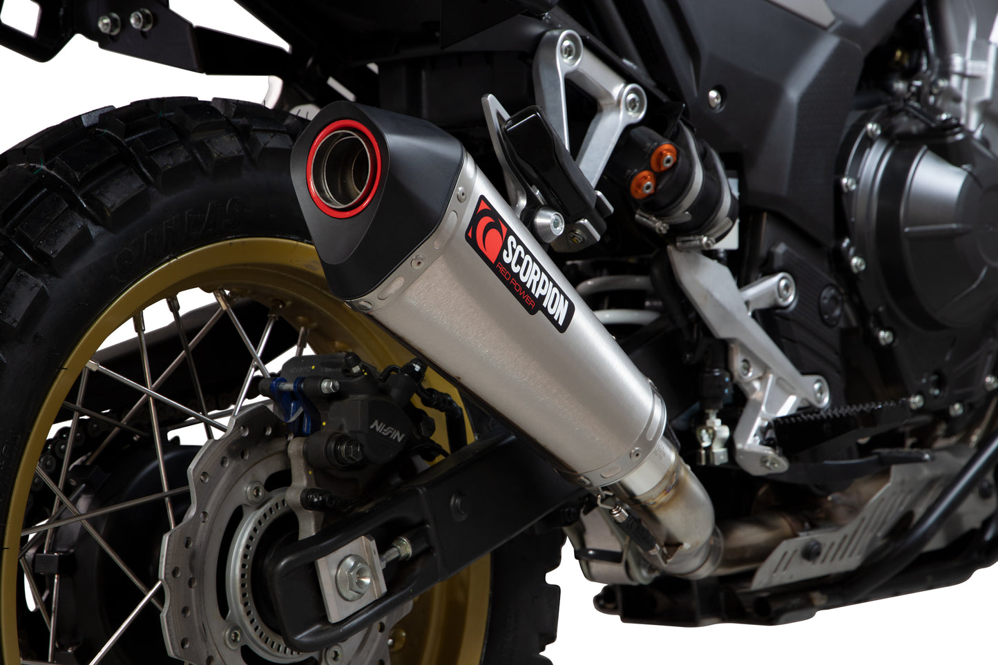 SCORPION SERKET TAPER SLIP-ON HONDA CB 500 X 2019'-25 ACERO INOX.