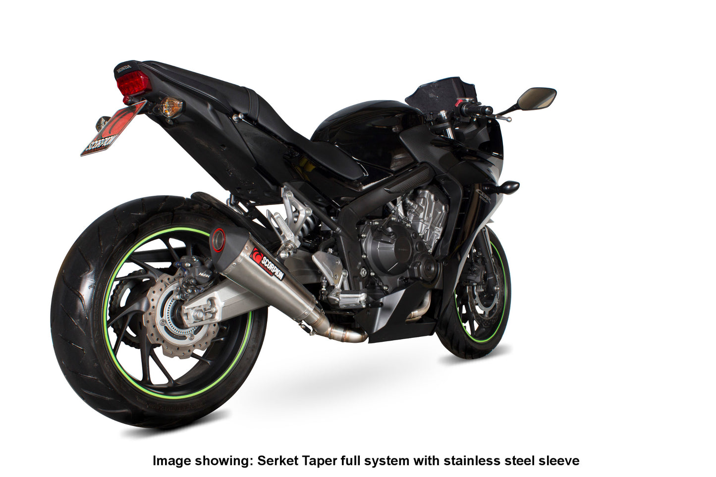 SCORPION SERKET TAPER FULL SYSTEM HONDA CB 650 F/ CBR 650 F 14'-18' CARBON FIBRE