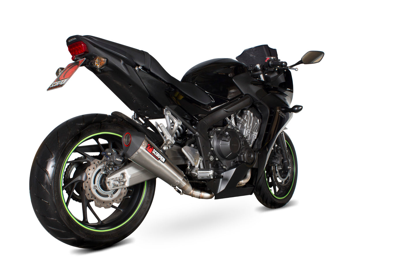 SCORPION SERKET TAPER FULL SYSTEM HONDA CB 650 F/ CBR 650 F 14'-18' ACERO INOX.