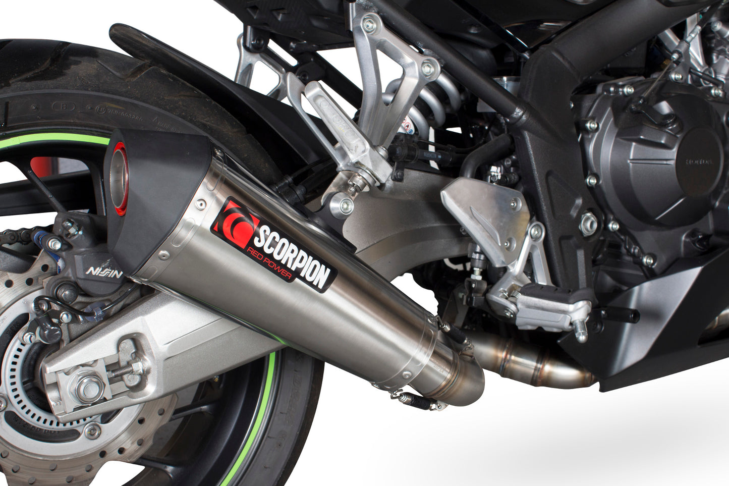 SCORPION SERKET TAPER FULL SYSTEM HONDA CB 650 F/ CBR 650 F 14'-18' ACERO INOX.