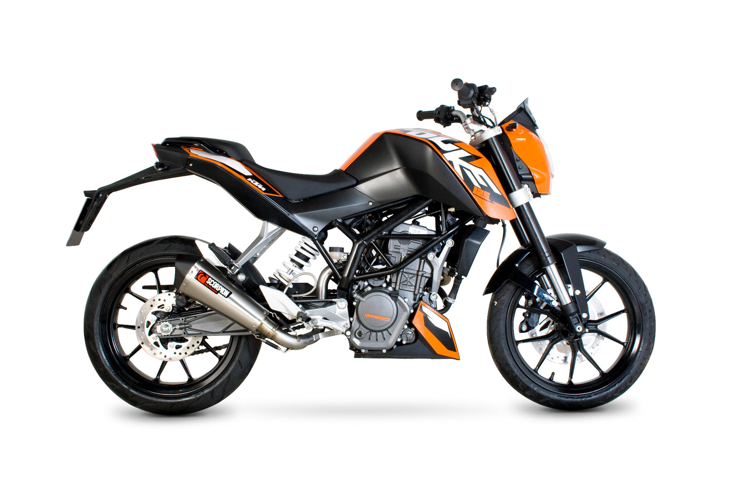 SCORPION SERKET TAPER KTM DUKE 125 11'-16'/ DUKE 200 12'-16' STAINLESS STEEL.