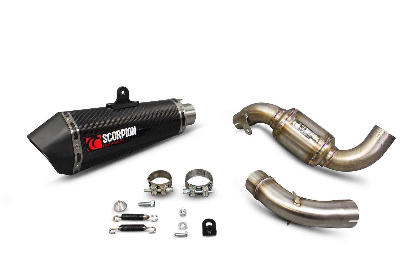 SCORPION SERKET TAPER 3/4 SYSTEM KTM DUKE 390 13'-16' CARBON FIBER