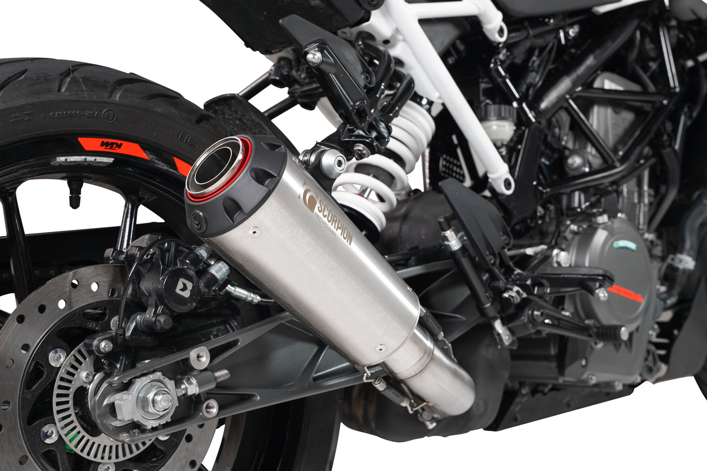 SCORPION RED POWER SLIP-ON KTM DUKE 390 21'- 23'