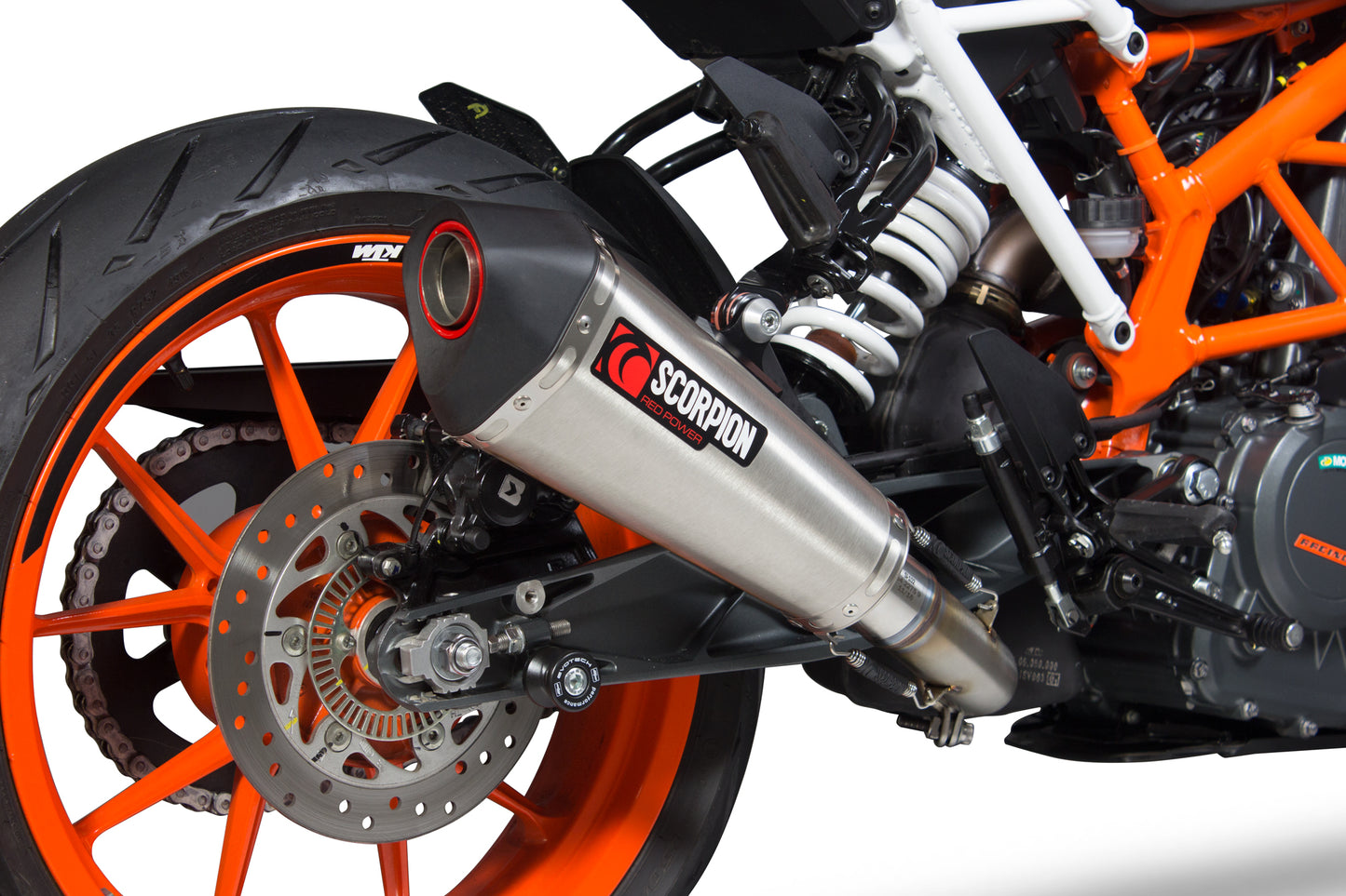 SCORPION SERKET TAPER SLIP-ON KTM DUKE 390 17'-20' STAINLESS STEEL.