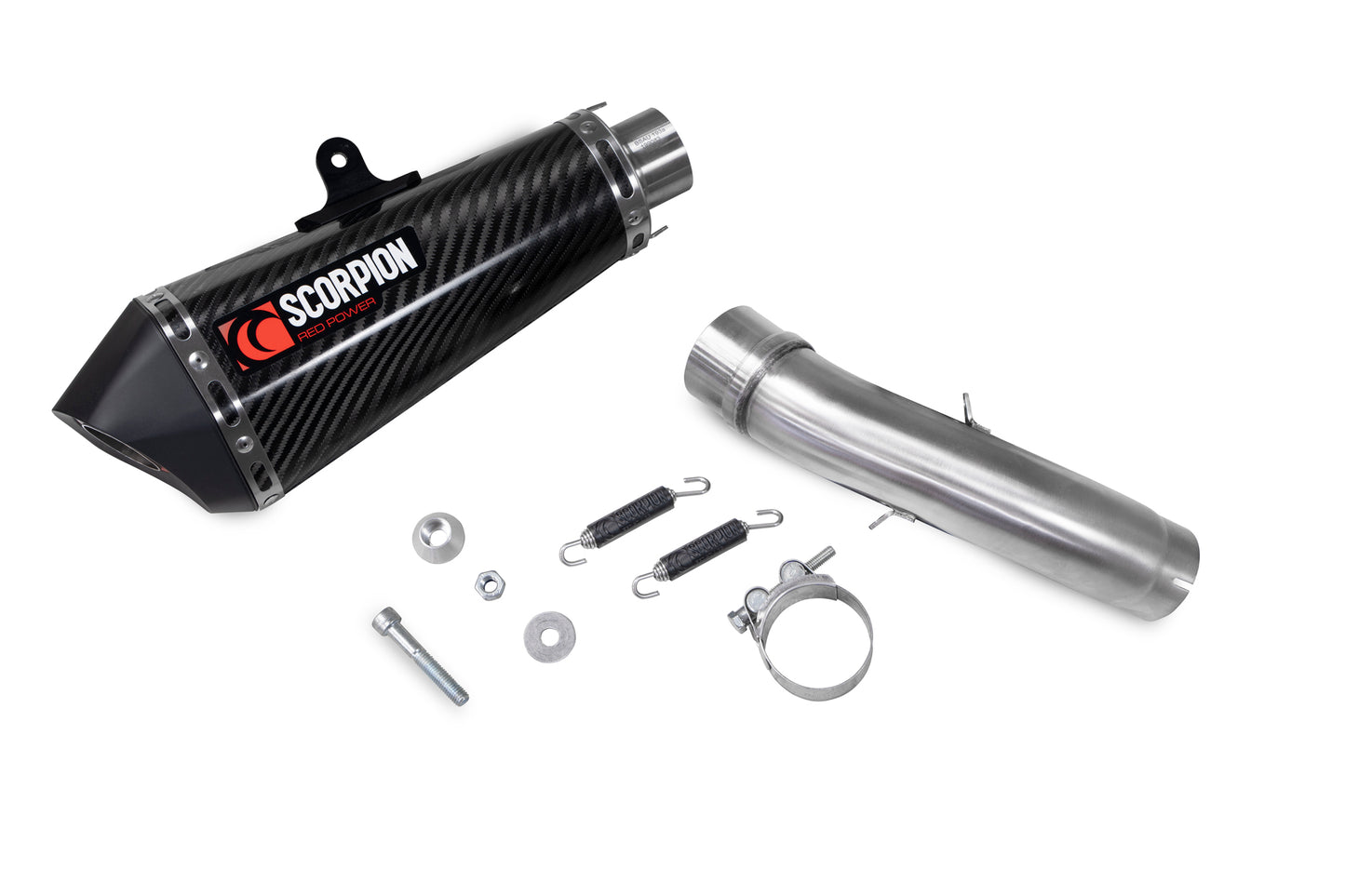 SCORPION SERKET TAPER SLIP-ON KTM DUKE 390 21'- 23' CARBON FIBER