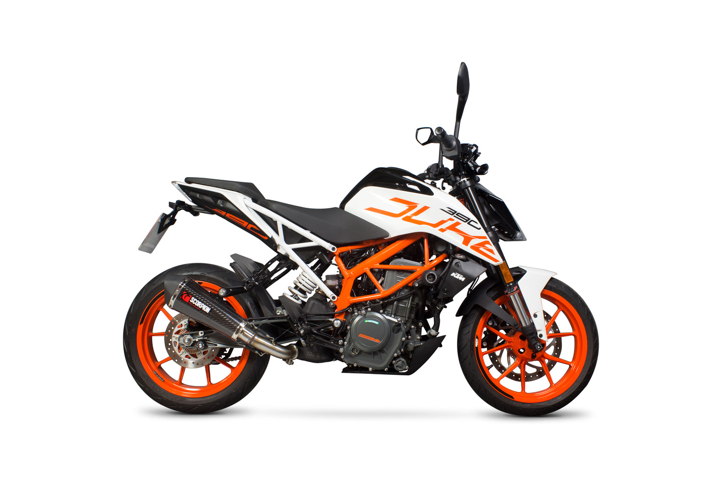 SCORPION SERKET TAPER SLIP-ON KTM DUKE 390 17'-20' CARBON FIBER