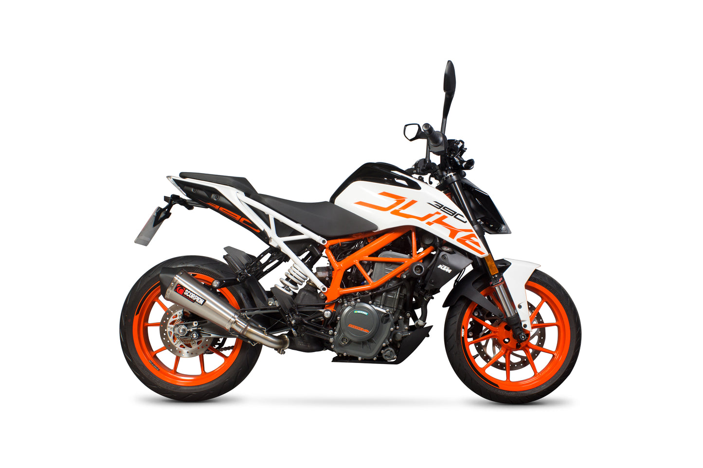 SCORPION SERKET TAPER SLIP-ON KTM DUKE 390 17'-20' STAINLESS STEEL.