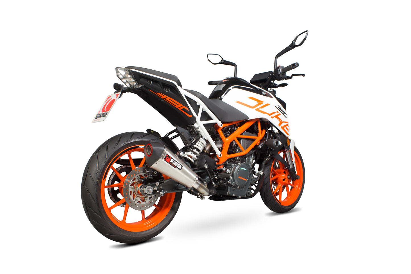 SCORPION SERKET TAPER SLIP-ON KTM DUKE 390 17'-20' STAINLESS STEEL.