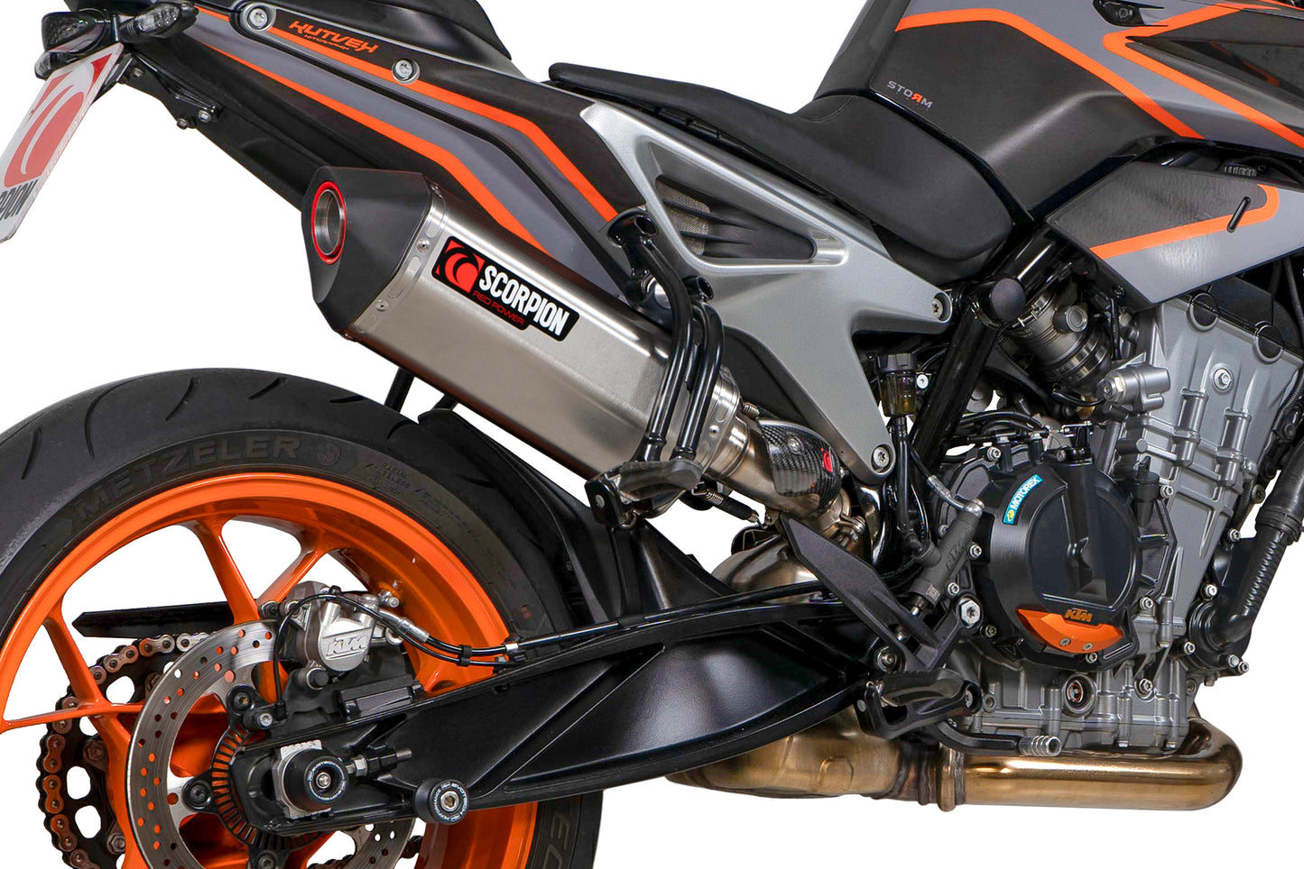 SCORPION SERKET PARALLEL SLIP-ON KTM DUKE 790 18'-20' STAINLESS STEEL.