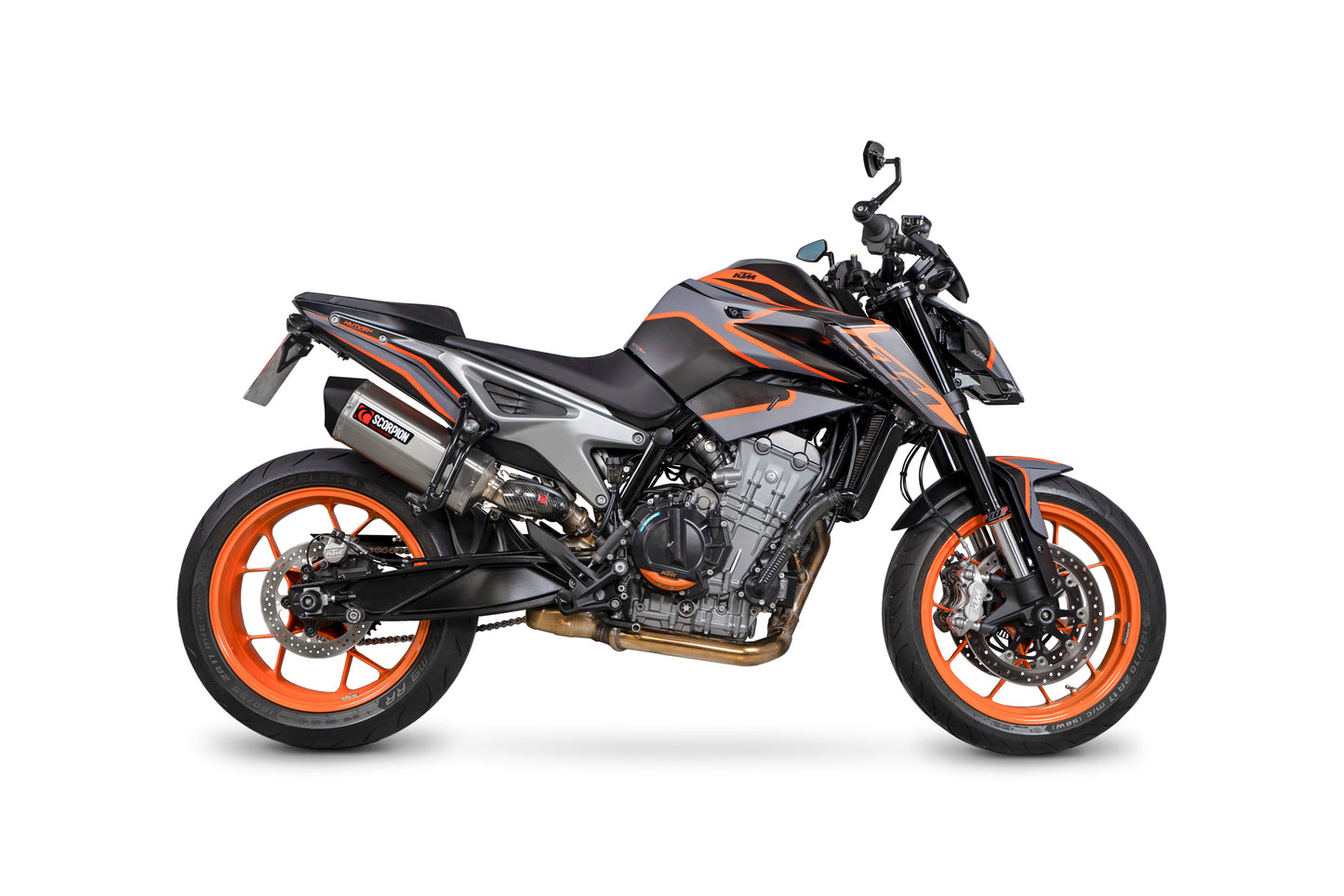 SCORPION SERKET PARALLEL SLIP-ON KTM DUKE 790 18'-20' STAINLESS STEEL.