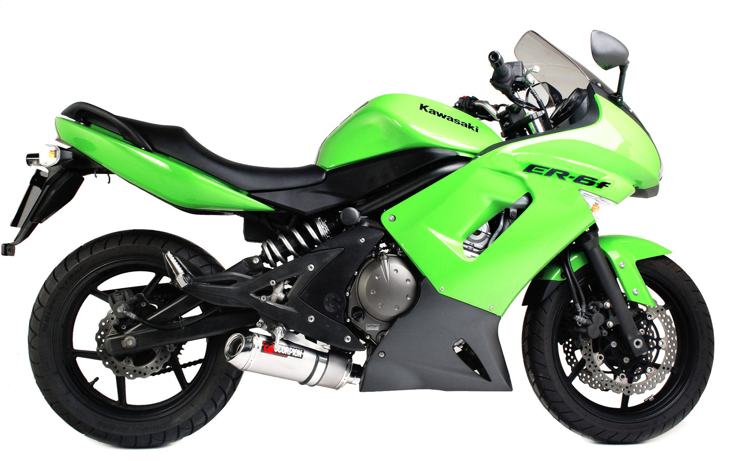 SCORPION FACTORY OVAL SLIP-ON KAWASAKI ER 6N/F 2006-11