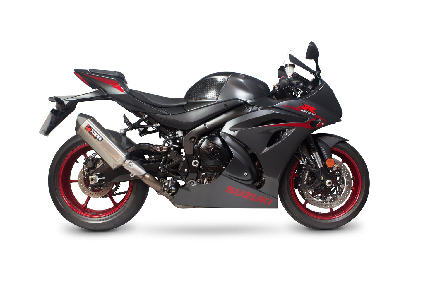 SCORPION SERKET TAPER SLIP-ON SUZUKI GSX R 1000 17'-18' STAINLESS STEEL.