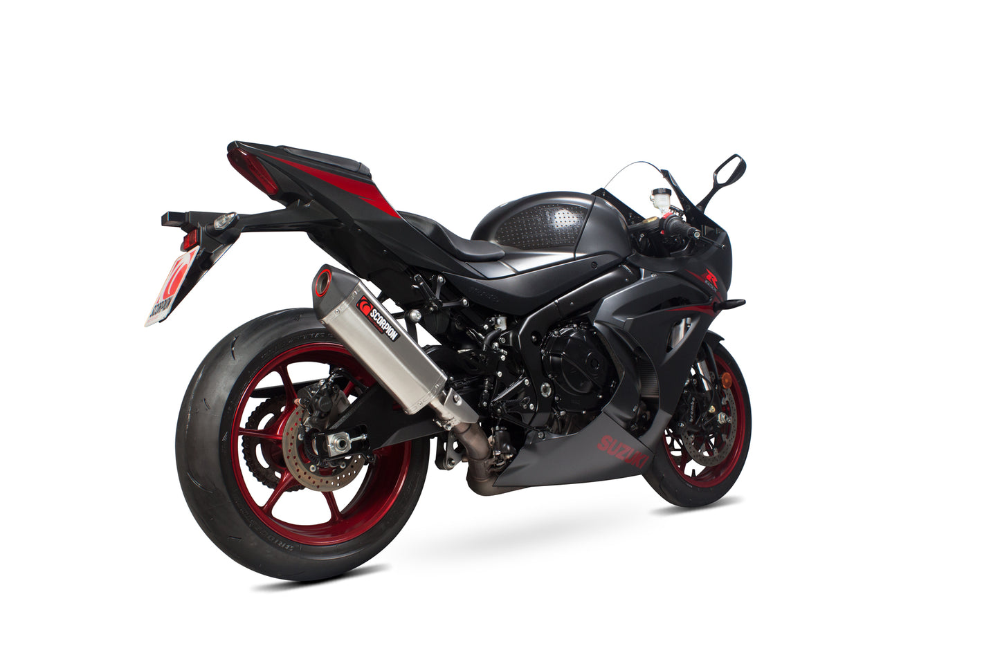 SCORPION SERKET TAPER SLIP-ON SUZUKI GSX R 1000 17'-18' STAINLESS STEEL.