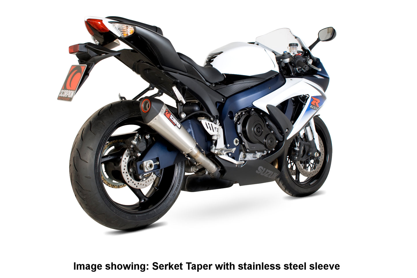SCORPION SERKET TAPER SLIP-ON SUZUKI GSX R 600/750 08'-10' CARBON FIBER