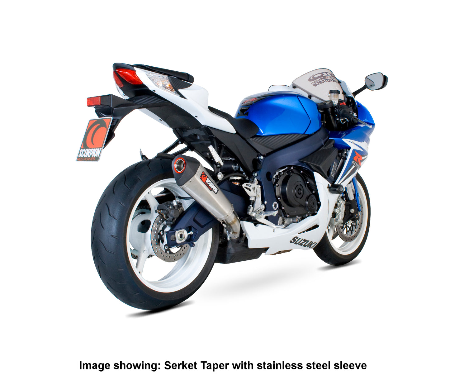 SCORPION SERKET TAPER SLIP-ON SUZUKI GSX R 600/750 11'-19' TITANIUM