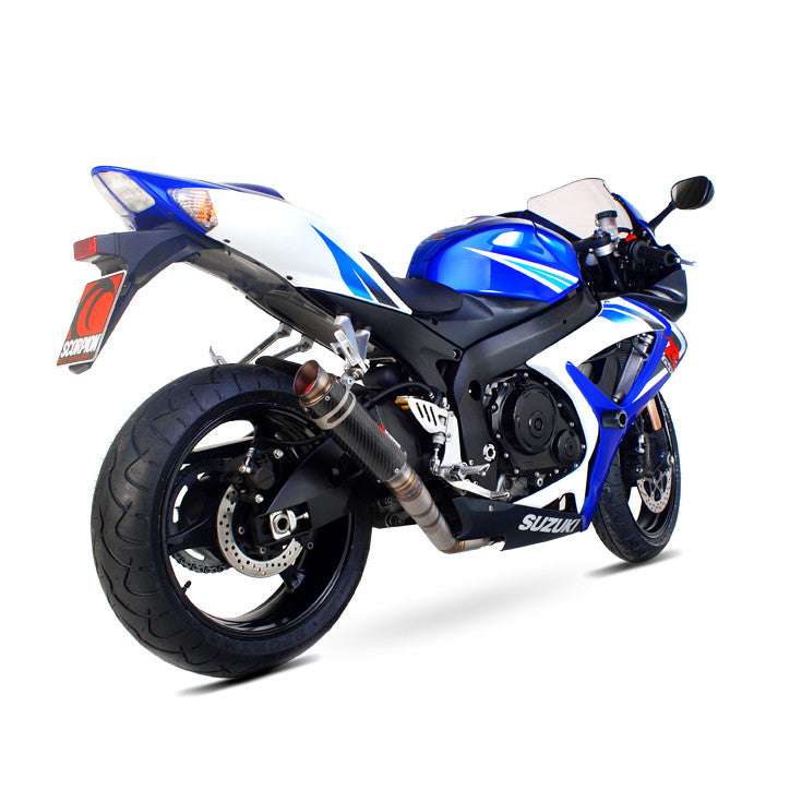 SCORPION RP1-GP SLIP-ON SUZUKI GSXR 600/750 K6-7 CARBON FIBRE