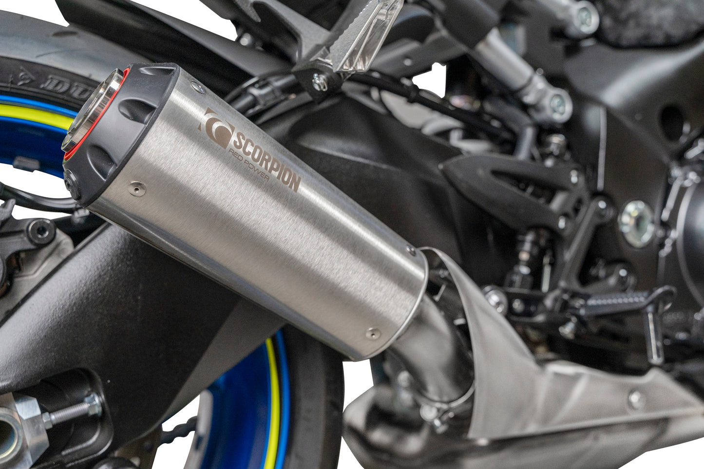 SCORPION RED POWER SLIP-ON SUZUKI GSX S1000 21'-25'