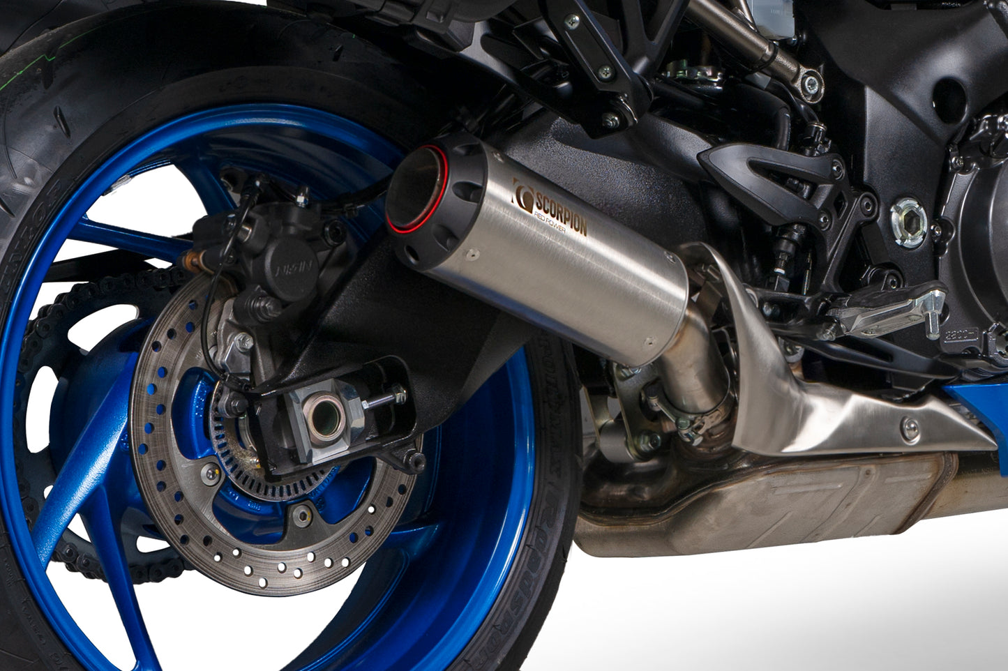 SCORPION RED POWER SLIP-ON SUZUKI GSX S1000 GT 22'-25'
