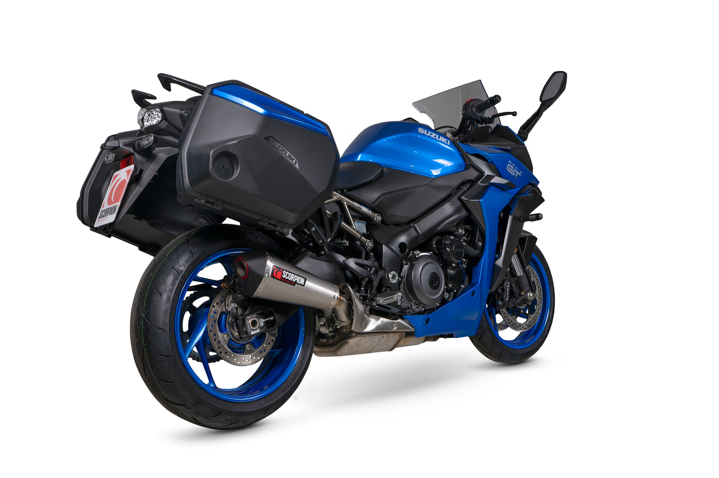 SCORPION SERKET TAPER SLIP-ON SUZUKI GSX S1000 GT 22'-23' STAINLESS STEEL.