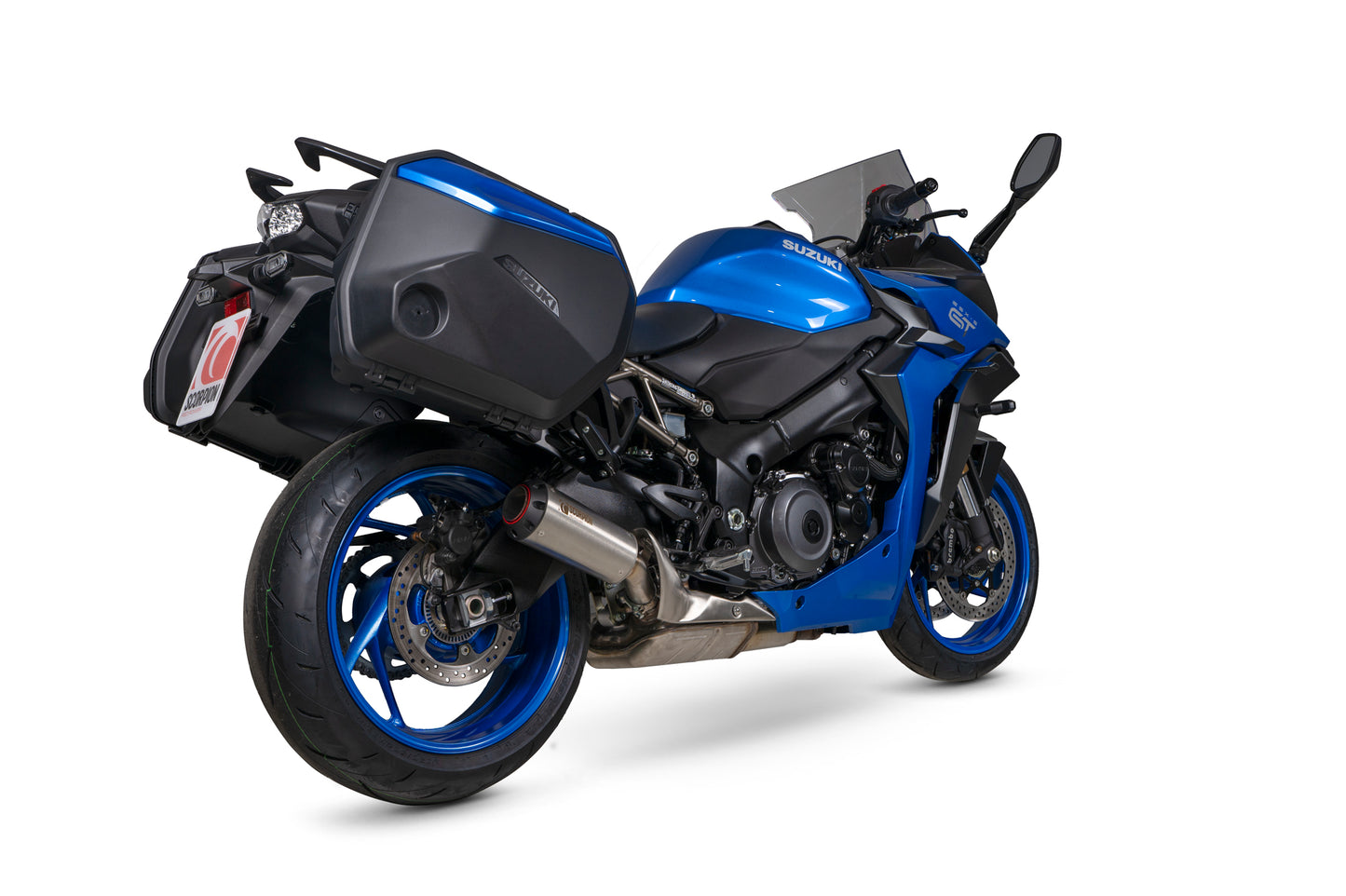 SCORPION RED POWER SLIP-ON SUZUKI GSX S1000 GT 22'-25'