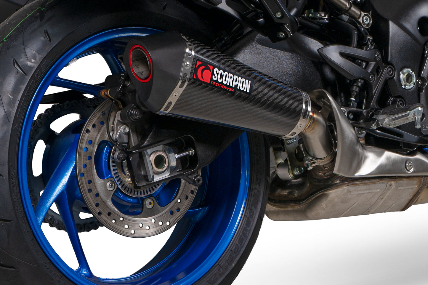 SCORPION SERKET TAPER SLIP-ON SUZUKI GSX S1000 GT 22'-23' CARBON FIBER