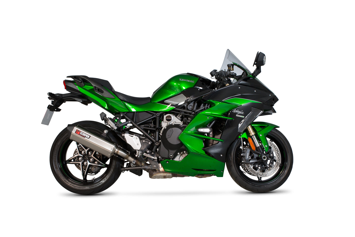 SCORPION SERKET PARALLEL SLIP-ON KAWASAKI NINJA H2 SX 18'-20'