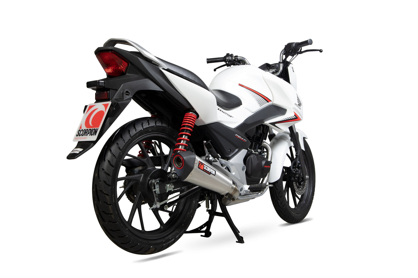 SCORPION SERKET TAPER FULL SYSYTEM HONDA CB 125 F 17'-20' ACERO INOX.