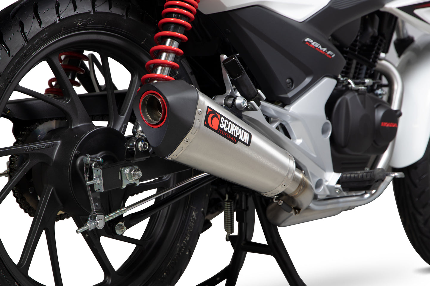 SCORPION SERKET TAPER FULL SYSYTEM HONDA CB 125 F 17'-20' ACERO INOX.