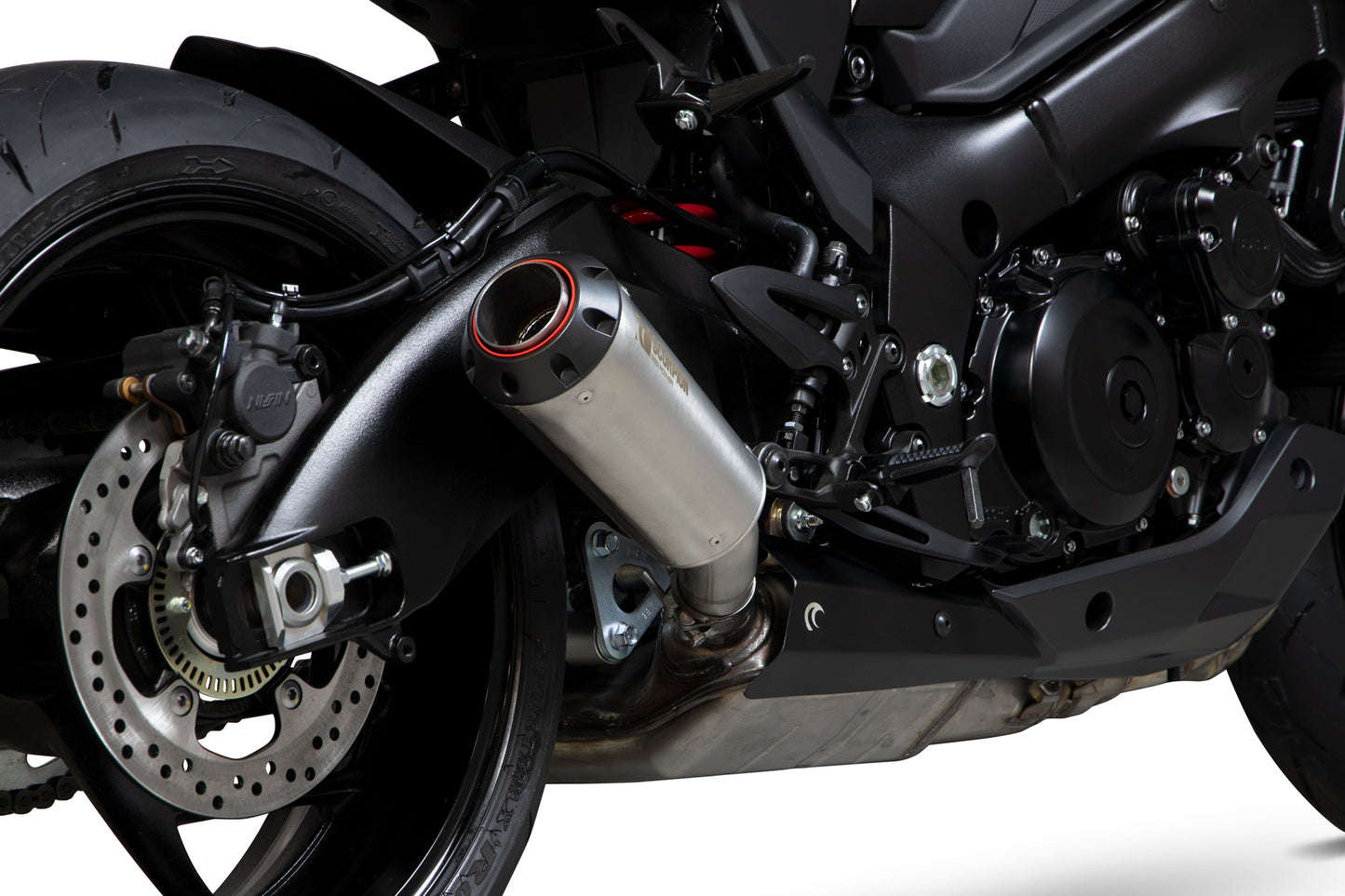 SCORPION RED POWER SLIP-ON SUZUKI KATANA GSX S 1000 19'-20'