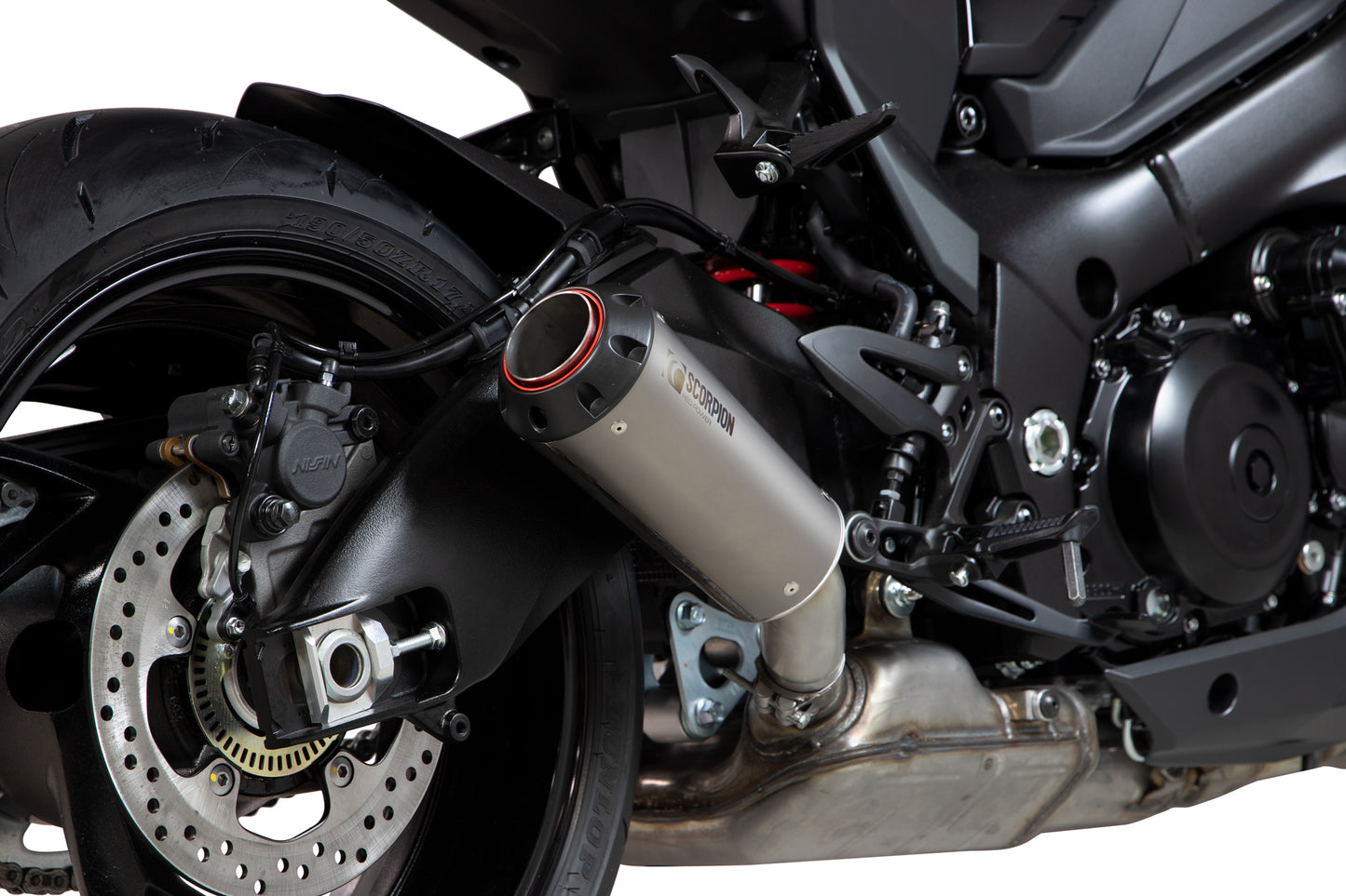 SCORPION RED POWER SLIP-ON SUZUKI KATANA GSX S 1000 19'-20'