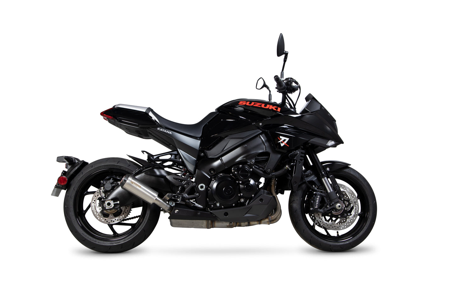 SCORPION RED POWER SLIP-ON SUZUKI KATANA GSX S 1000 19'-20'