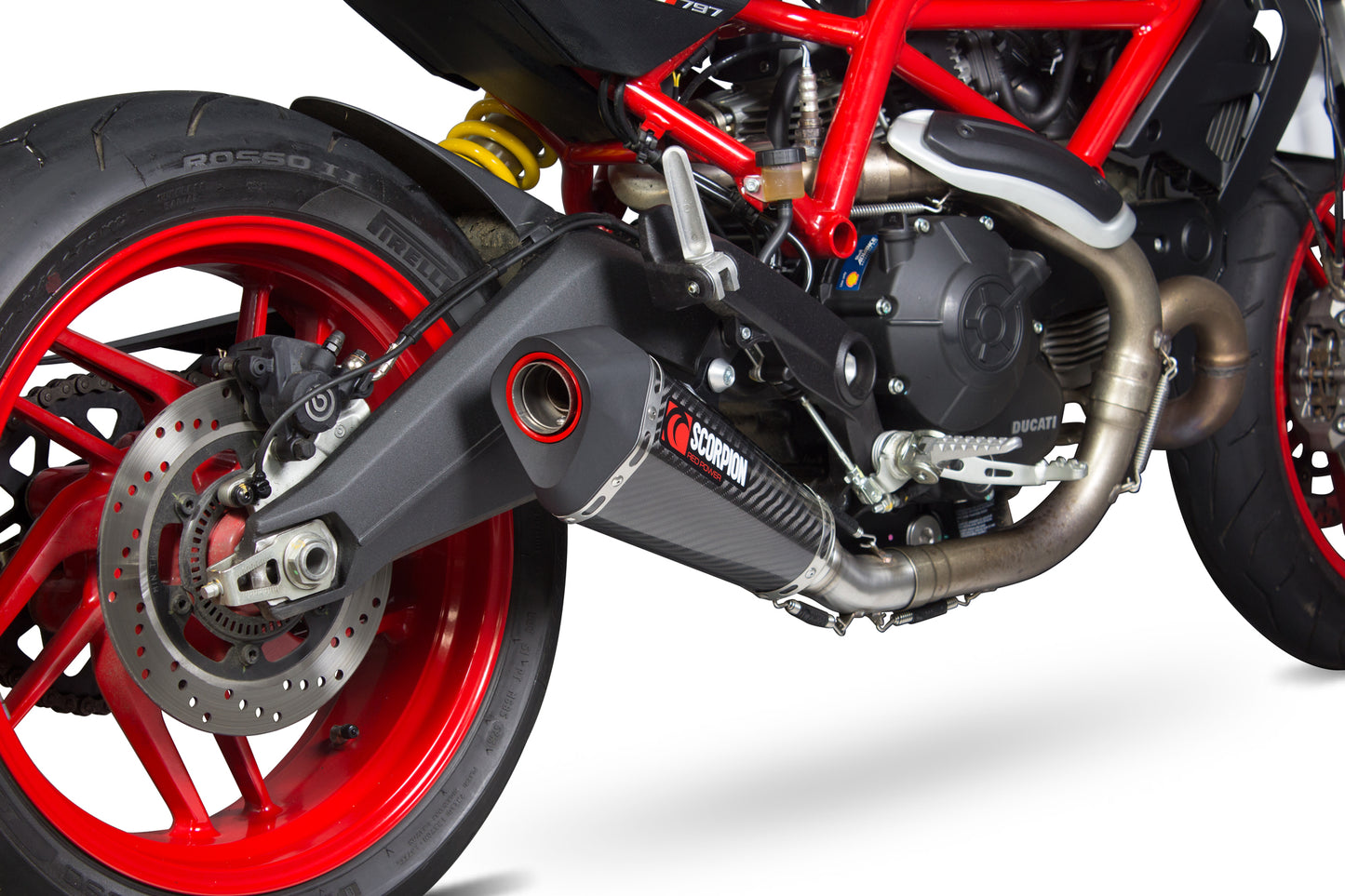 SCORPION SERKET TAPER SLIP-ON (remove stock catalyst) DUCATI MONSTER 797 17'-20'
