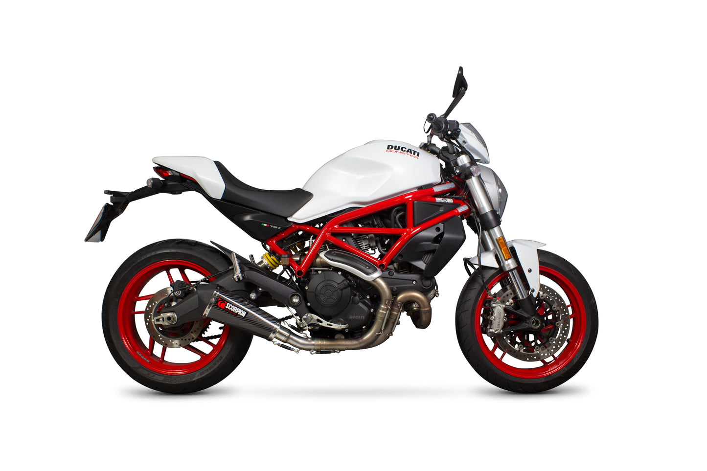 SCORPION SERKET TAPER SLIP-ON (remove stock catalyst) DUCATI MONSTER 797 17'-20'